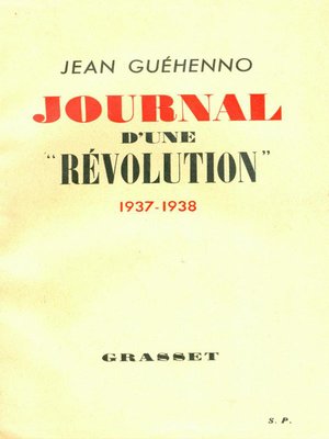 cover image of Journal d'une révolution